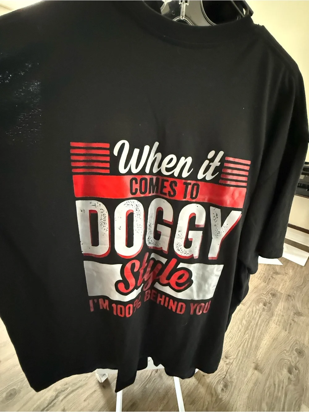 When It Comes to Doggy Style Black Pet T-Shirt